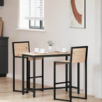 tavolo Naturale 100 x 50 x 77 cm Legno ingegnerizzato e acciaio
