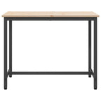 tavolo Naturale 100 x 50 x 77 cm Legno ingegnerizzato e acciaio