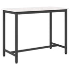 tavolo Bianco 100 x 50 x 77 cm Legno ingegnerizzato e acciaio