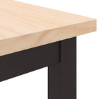 tavolo Naturale 100 x 50 x 77 cm Legno ingegnerizzato e acciaio