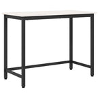 tavolo Bianco 100 x 50 x 77 cm Legno ingegnerizzato e acciaio