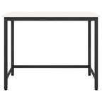 tavolo Bianco 100 x 50 x 77 cm Legno ingegnerizzato e acciaio