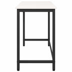tavolo Bianco 100 x 50 x 77 cm Legno ingegnerizzato e acciaio