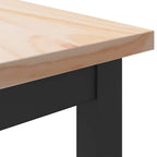 tavolo Naturale 100 x 50 x 77 cm Legno ingegnerizzato e acciaio