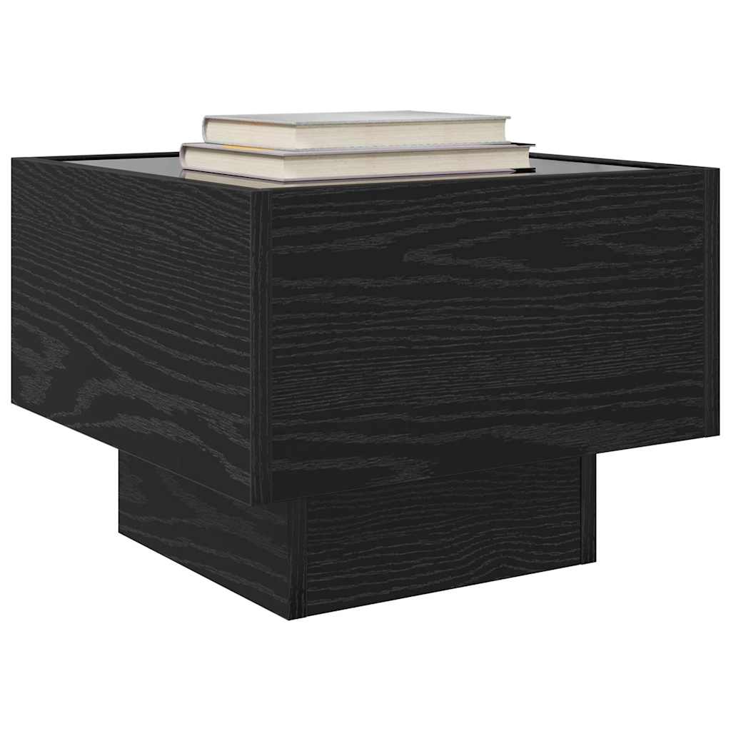 Tavolino da salotto Rovere Nero 40 x 40 x 30 cm