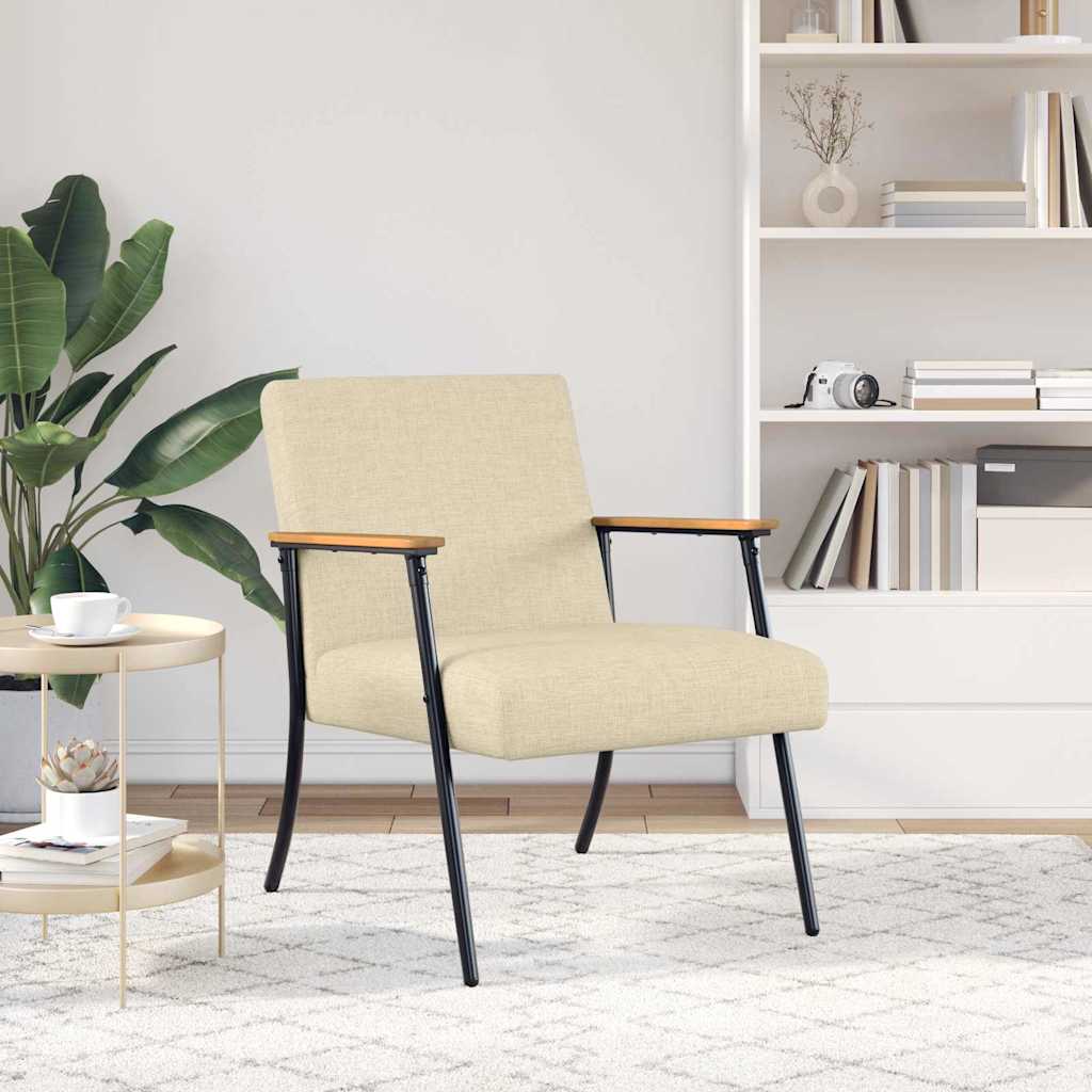 poltrona Crema Tessuto