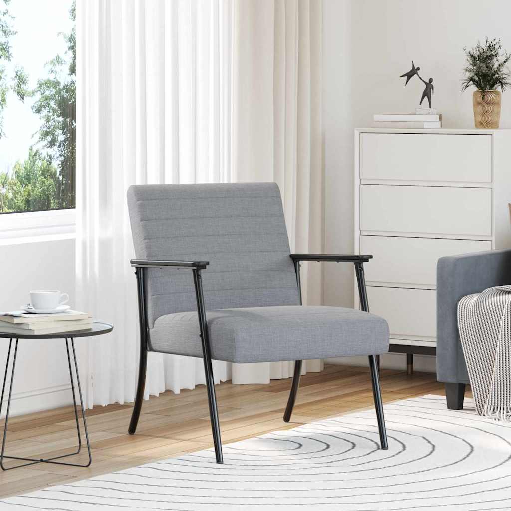 poltrona Grigio chiaro 59 x 75 x 78 cm Tessuto