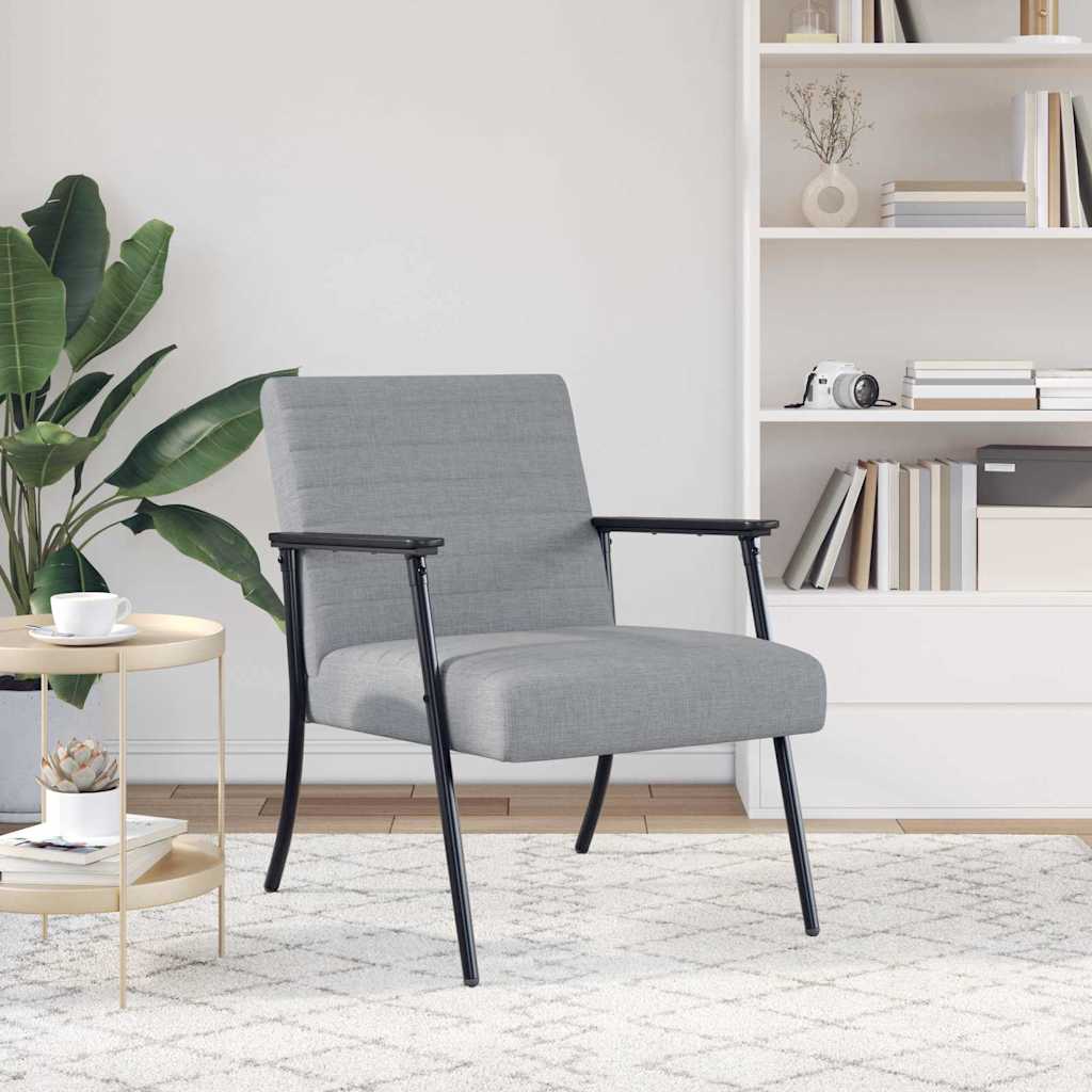 poltrona Grigio chiaro 59 x 75 x 78 cm Tessuto