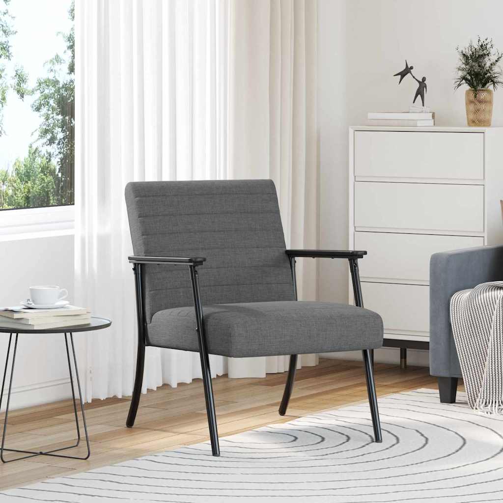 poltrona Grigio scuro 59 x 75 x 78 cm Tessuto