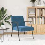 poltrona Blu 59 x 75 x 78 cm Velluto