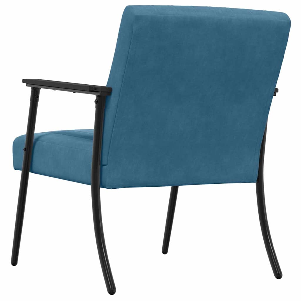 poltrona Blu 59 x 75 x 78 cm Velluto
