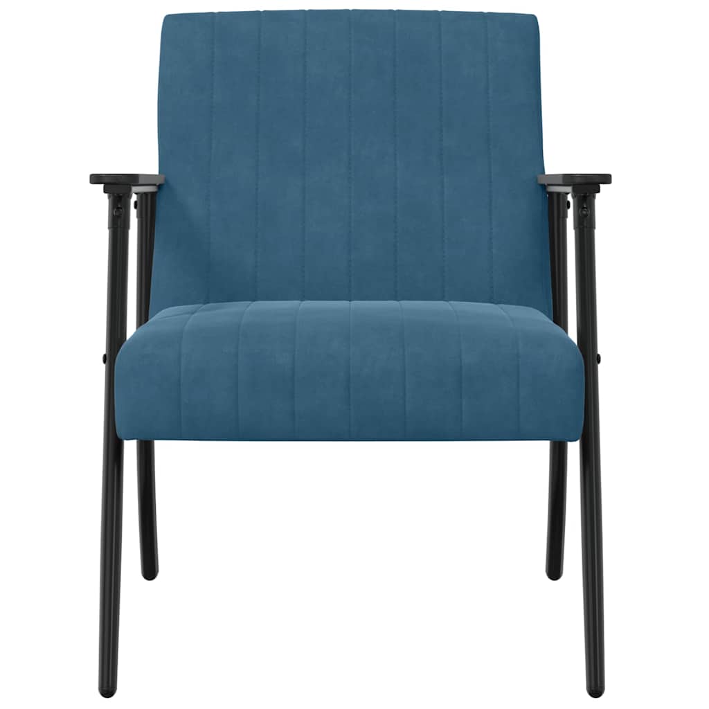poltrona Blu 59 x 75 x 78 cm Velluto
