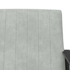 poltrona Grigio chiaro 59 x 75 x 78 cm Velluto