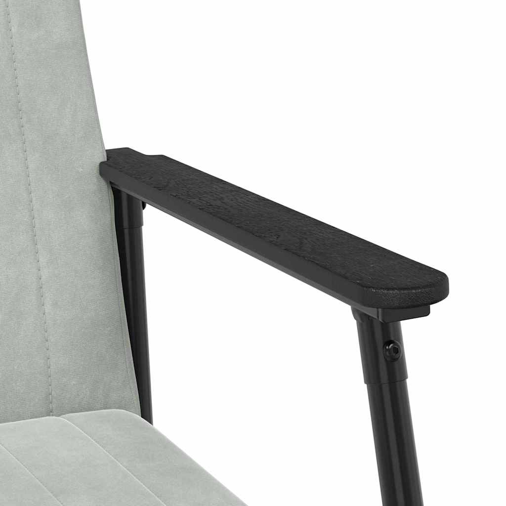poltrona Grigio chiaro 59 x 75 x 78 cm Velluto