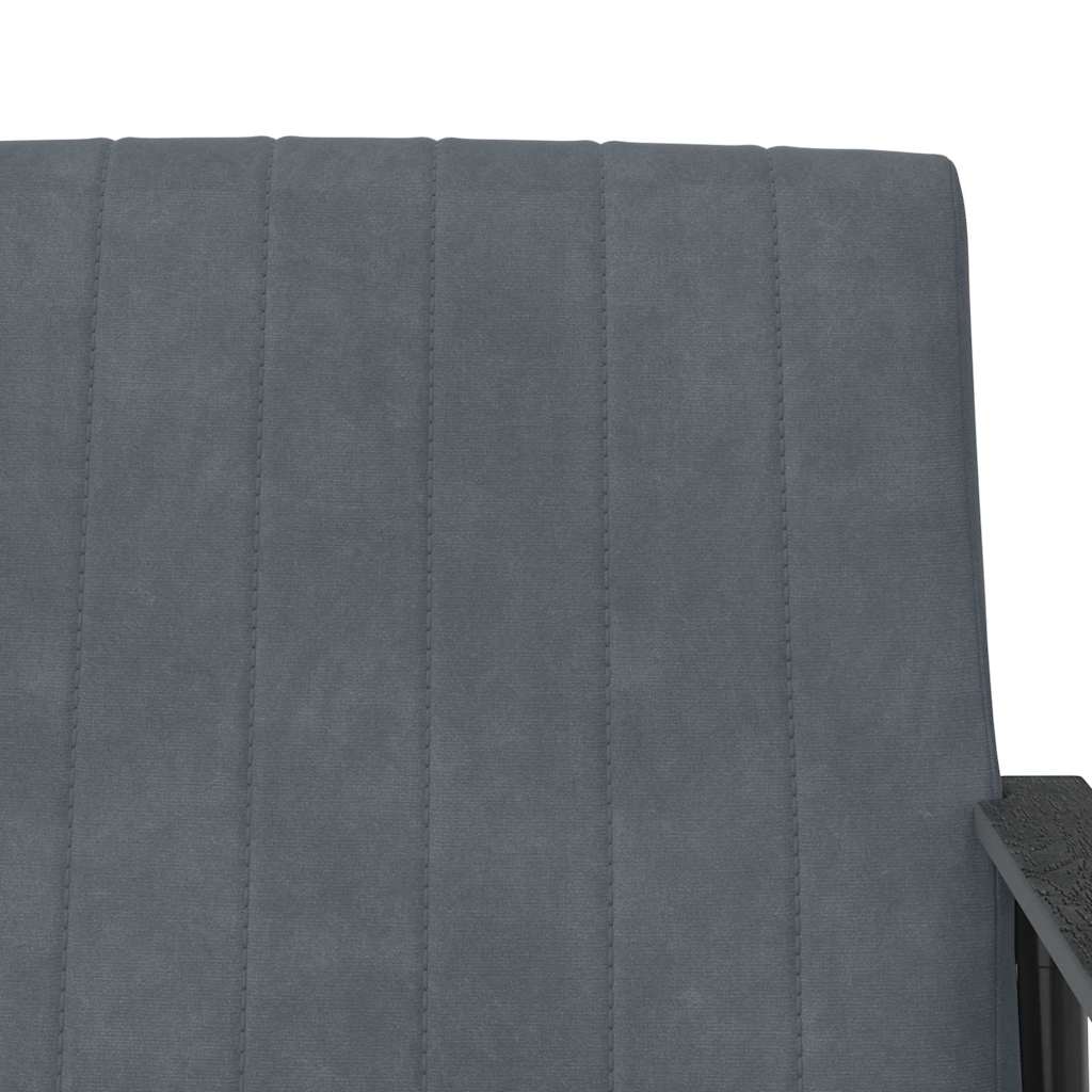 poltrona Grigio scuro 59 x 75 x 78 cm Velluto