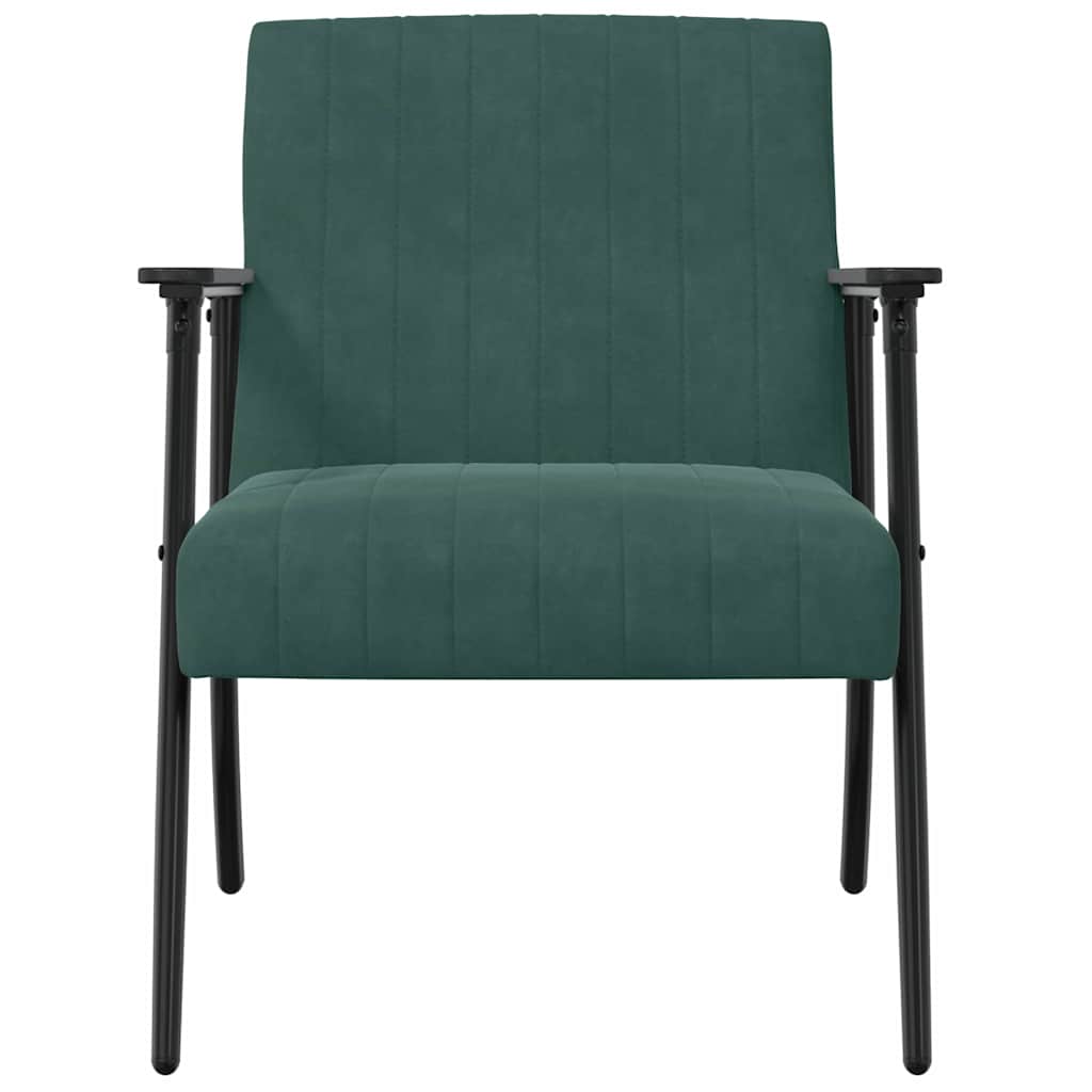 poltrona Verde Scuro 59 x 75 x 78 cm Velluto