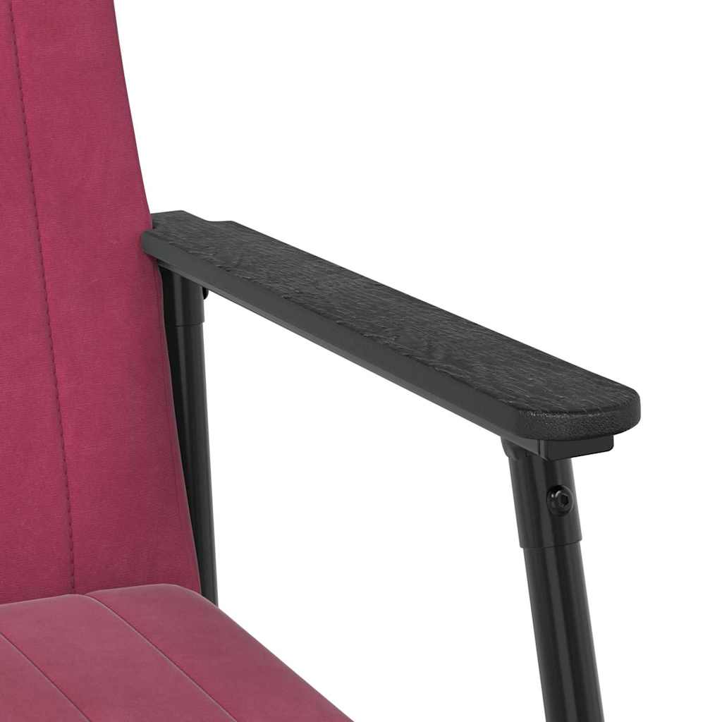 poltrona Rosso Vino 59 x 75 x 78 cm Velluto