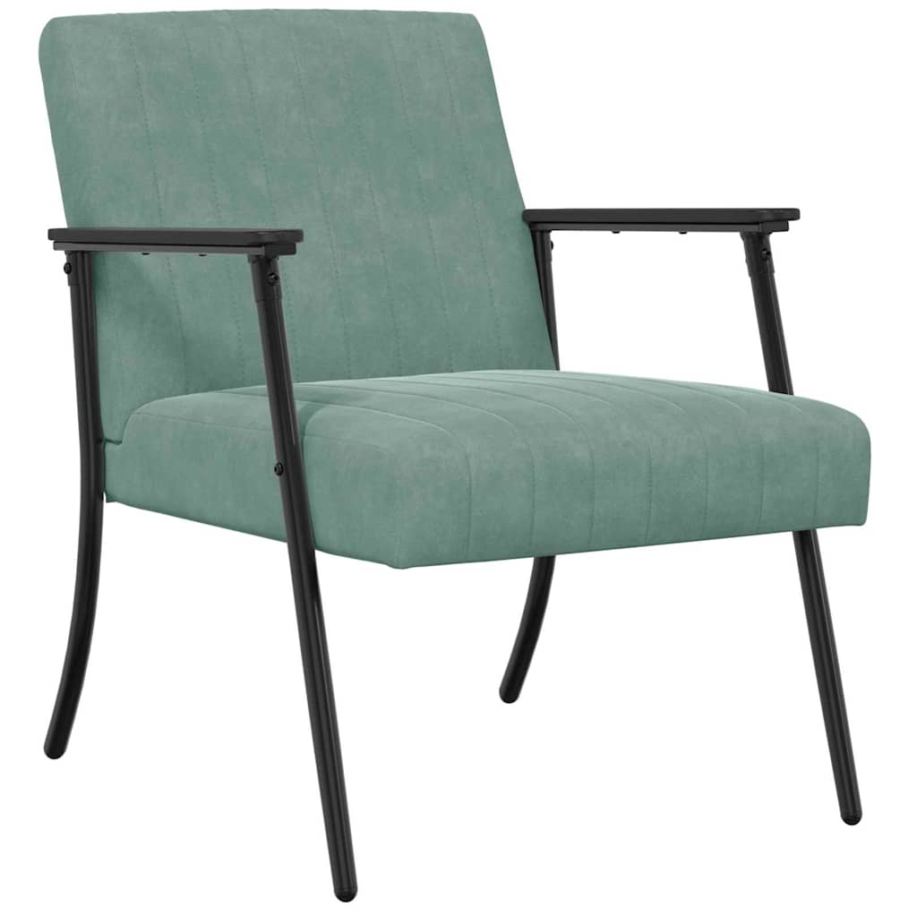 poltrona Verde Mare 59 x 75 x 78 cm Velluto
