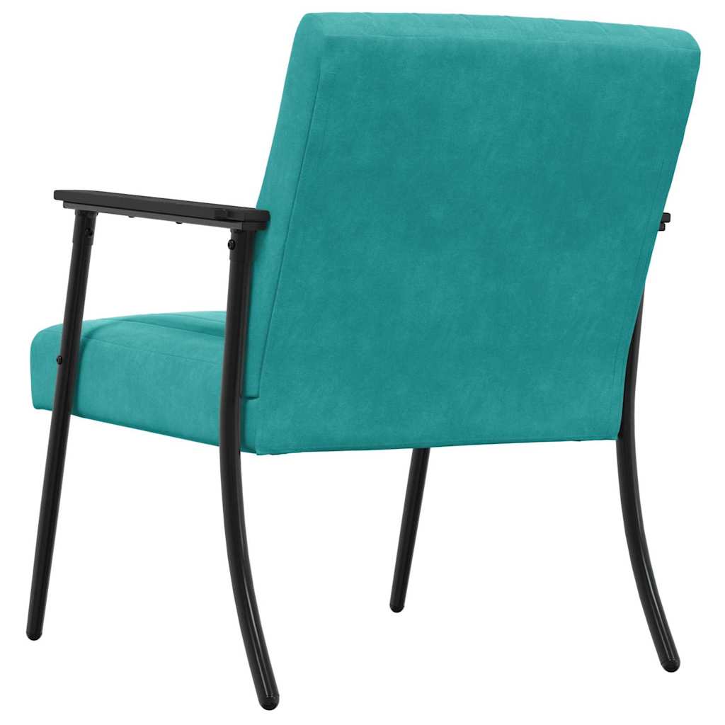 poltrona Turchese 59 x 75 x 78 cm Velluto