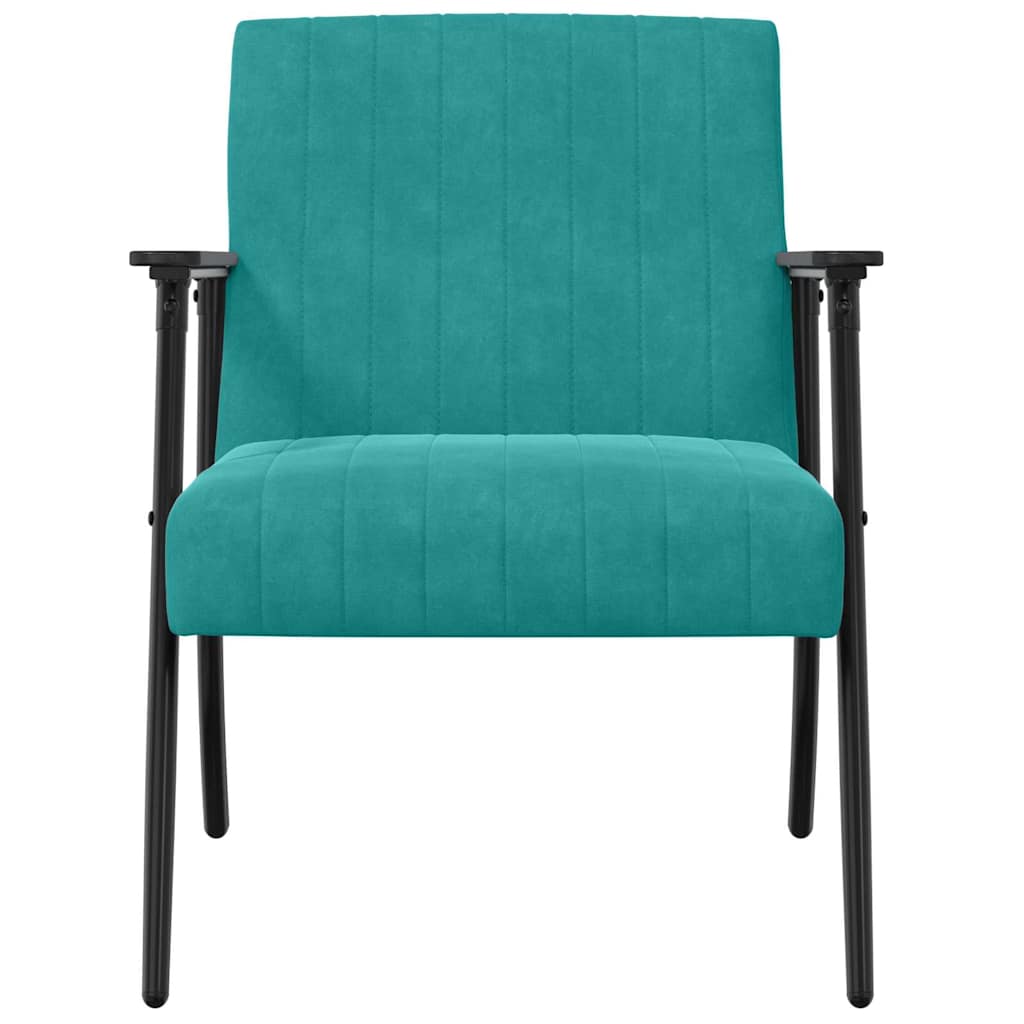 poltrona Turchese 59 x 75 x 78 cm Velluto