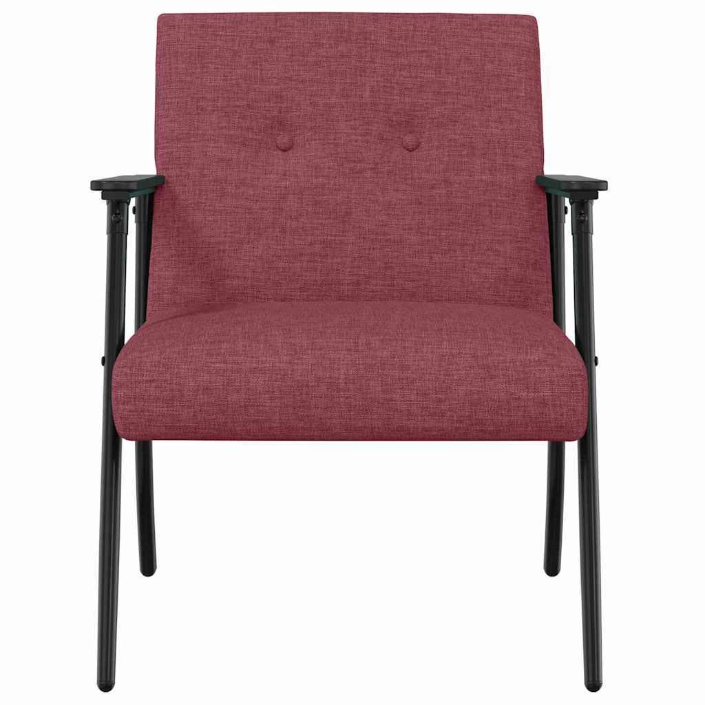 poltrona Rosso Vino Tessuto