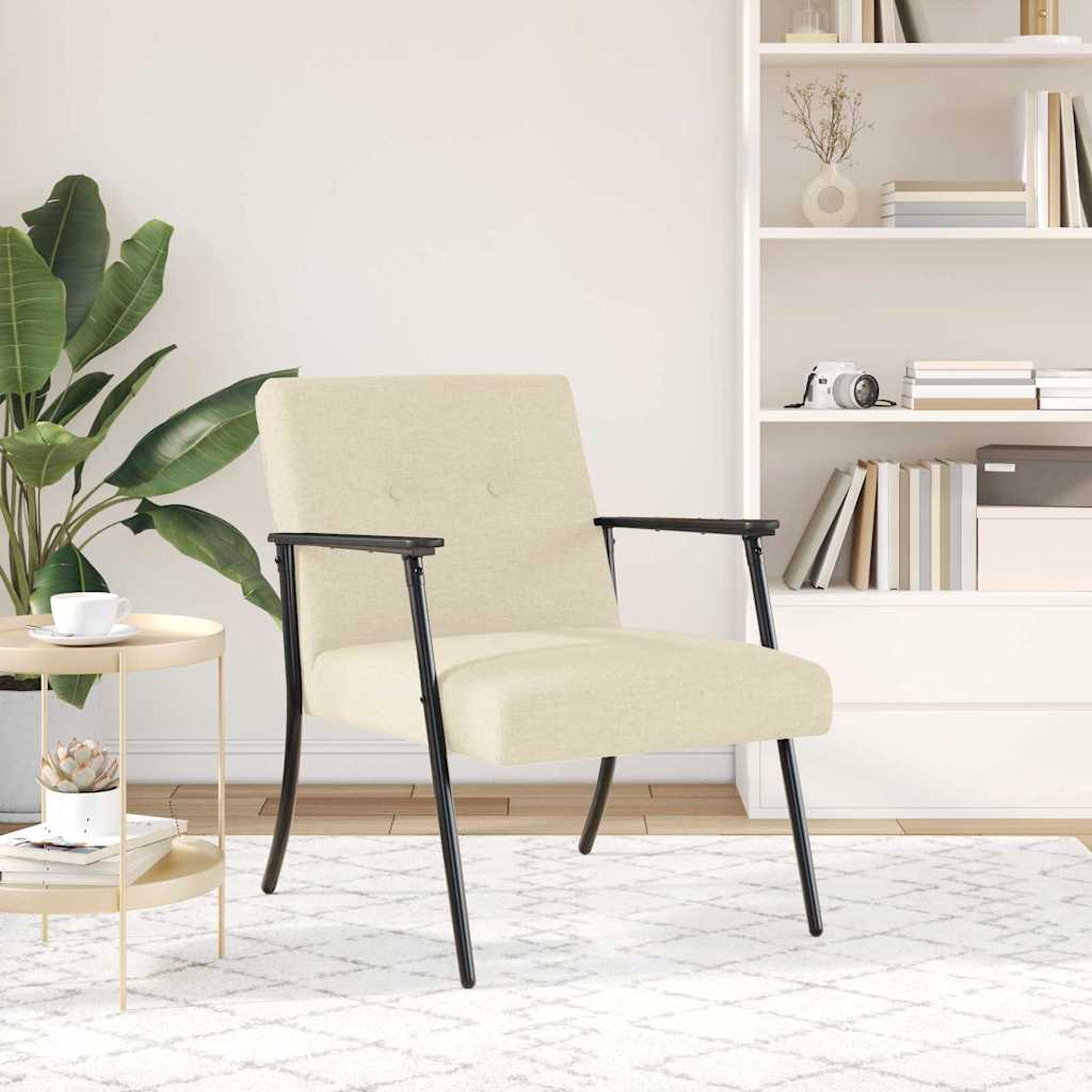 poltrona Crema Tessuto