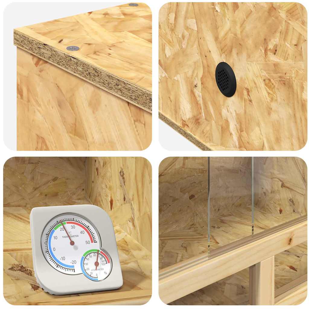 Terrario Marrone 100 x 40 x 40 cm OSB