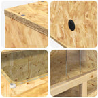 Terrario Marrone 100 x 50 x 50 cm OSB