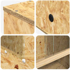 Terrario Marrone 50 x 50 x 100 cm OSB