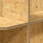 Base per Terrario con lo scaffale Marrone 80 x 40 x 50 cm OSB