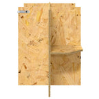 Base per Terrario con lo scaffale Marrone 80 x 40 x 50 cm OSB