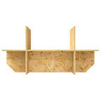Base per Terrario con lo scaffale Marrone 80 x 40 x 50 cm OSB