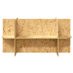 Base per Terrario con lo scaffale Marrone 100 x 40 x 50 cm OSB