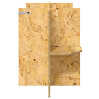 Base per Terrario con lo scaffale Marrone 100 x 40 x 50 cm OSB