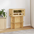 Base per Terrario con lo scaffale Marrone 60 x 30 x 50 cm OSB