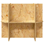 Base per Terrario con lo scaffale Marrone 60 x 30 x 50 cm OSB