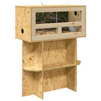 Base per Terrario con lo scaffale Marrone 60 x 30 x 50 cm OSB