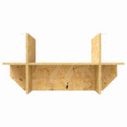 Base per Terrario con lo scaffale Marrone 60 x 30 x 50 cm OSB