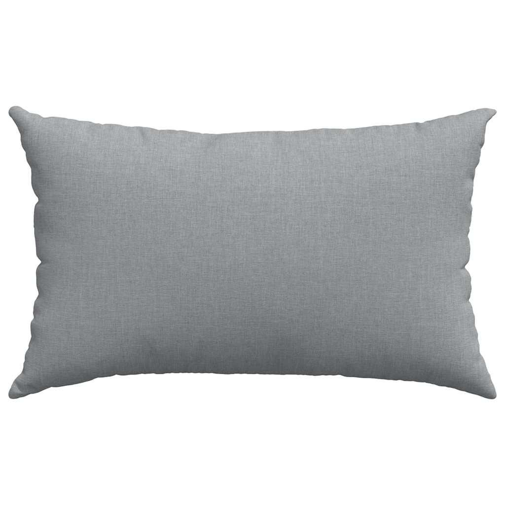 Cuscini da Divano 2 pcs Grigio chiaro 50 x 30 cm Tessuto