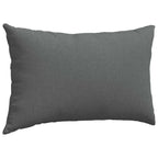 Cuscini da Divano 2 pcs Grigio scuro 50 x 30 cm Tessuto