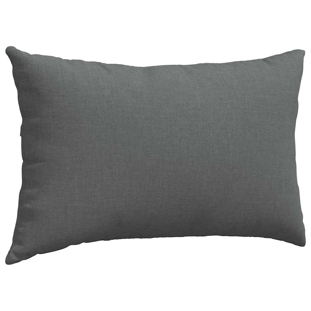 Cuscini da Divano 2 pcs Grigio scuro 50 x 30 cm Tessuto