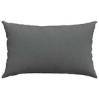 Cuscini da Divano 2 pcs Grigio scuro 50 x 30 cm Tessuto