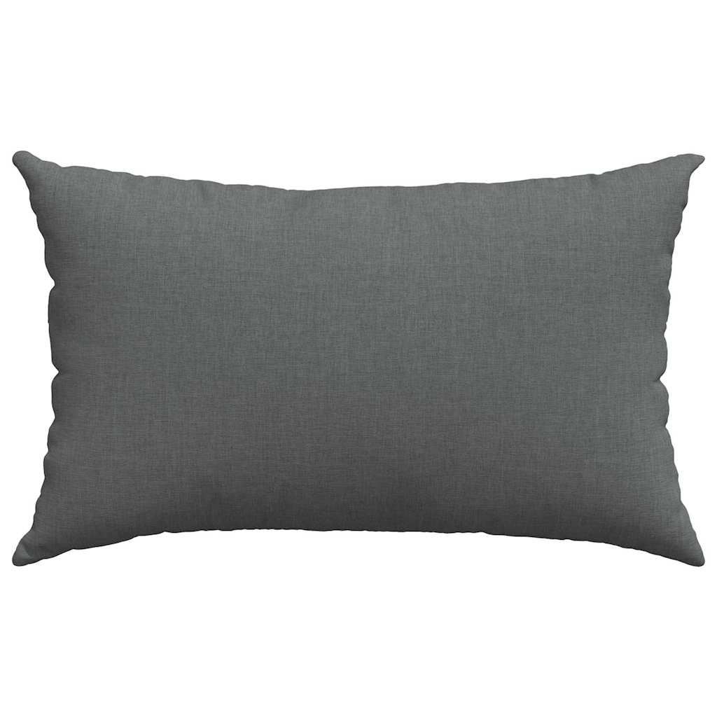 Cuscini da Divano 2 pcs Grigio scuro 50 x 30 cm Tessuto