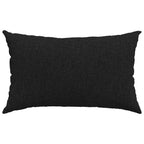 Cuscini da Divano 2 pcs Nero 50 x 30 cm Tessuto