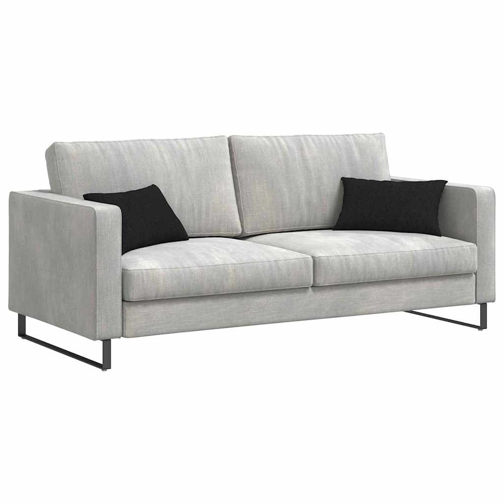 Cuscini da Divano 2 pcs Nero 50 x 30 cm Tessuto