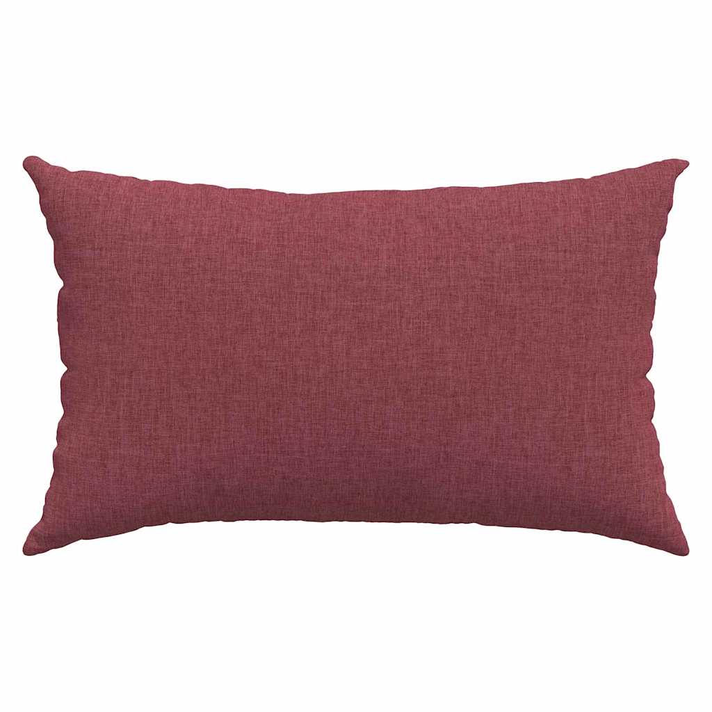 Cuscini da Divano 2 pcs Rosso Vino 50 x 30 cm Tessuto