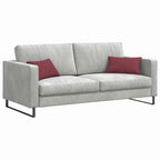 Cuscini da Divano 2 pcs Rosso Vino 50 x 30 cm Tessuto