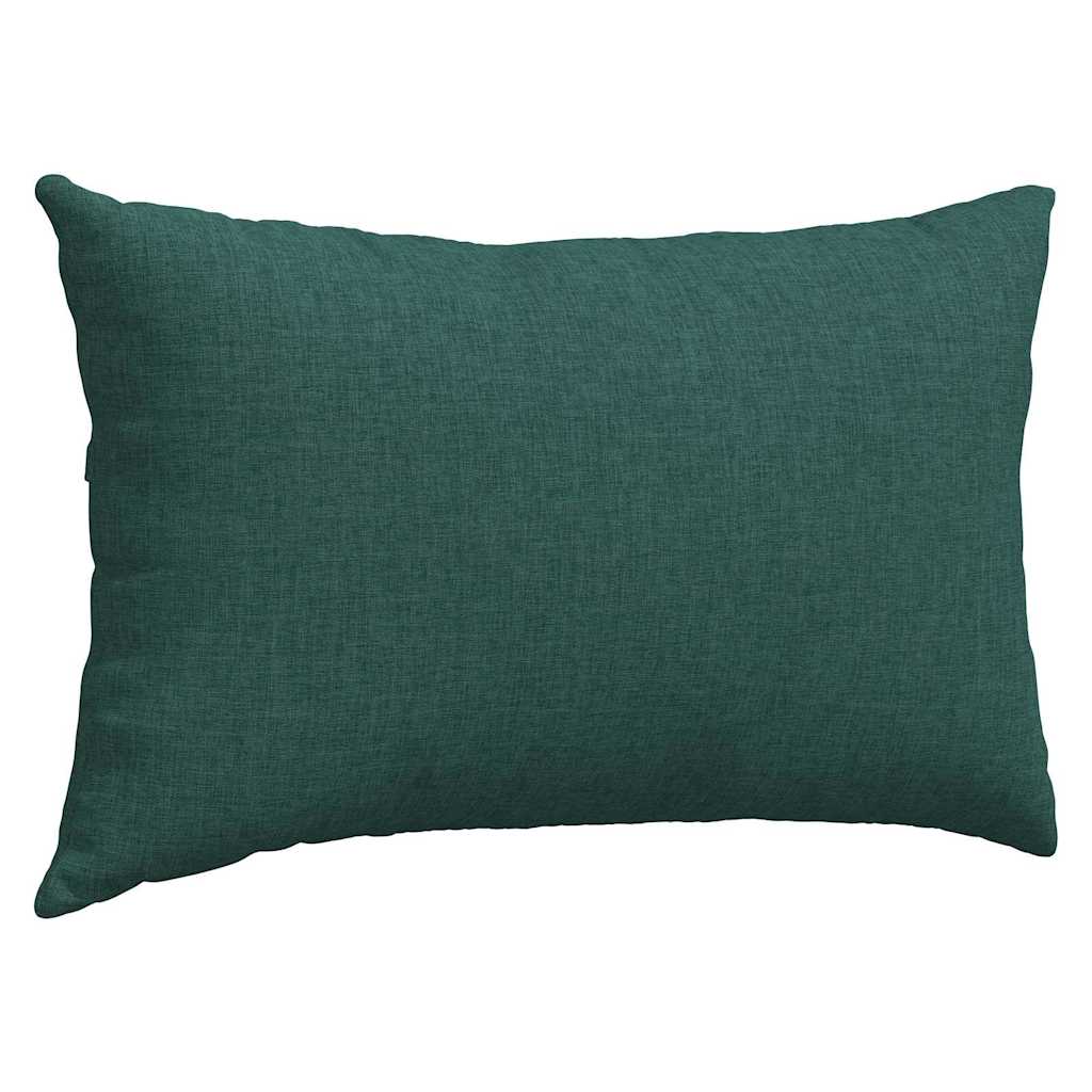 Cuscini da Divano 2 pcs Verde Scuro 50 x 30 cm Tessuto