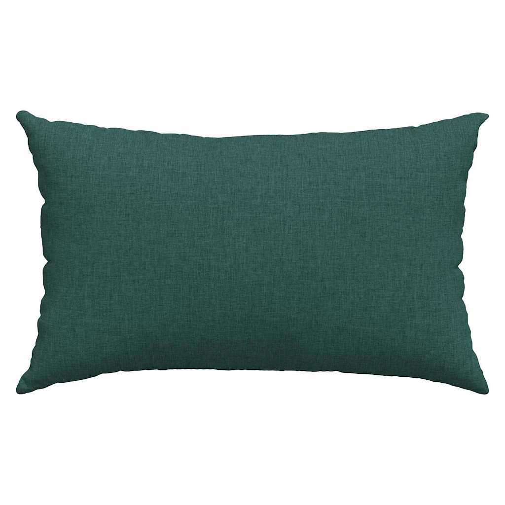 Cuscini da Divano 2 pcs Verde Scuro 50 x 30 cm Tessuto