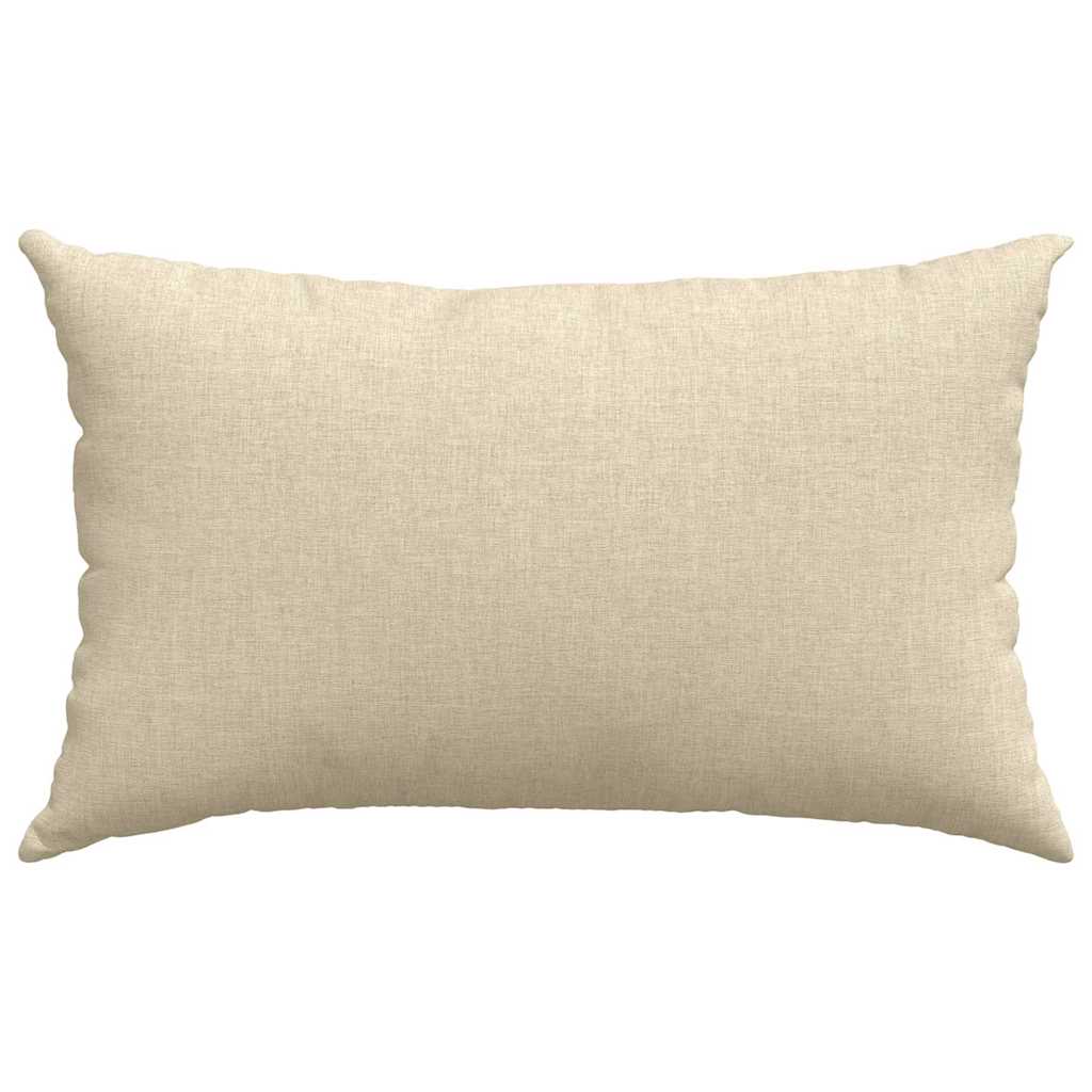 Cuscini da Divano 2 pcs Crema 50 x 30 cm Tessuto